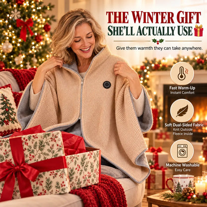 USB HEATED WEARABLE SHAWL ⭐🔥