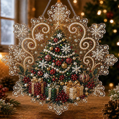 Christmas Pearl Diamond Painting Suncatcher Kit