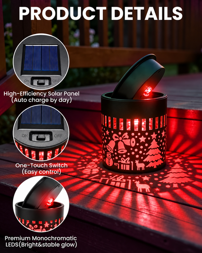 Taluxa™ Christmas Decorative Solar Projection Light, IP65 Waterproof